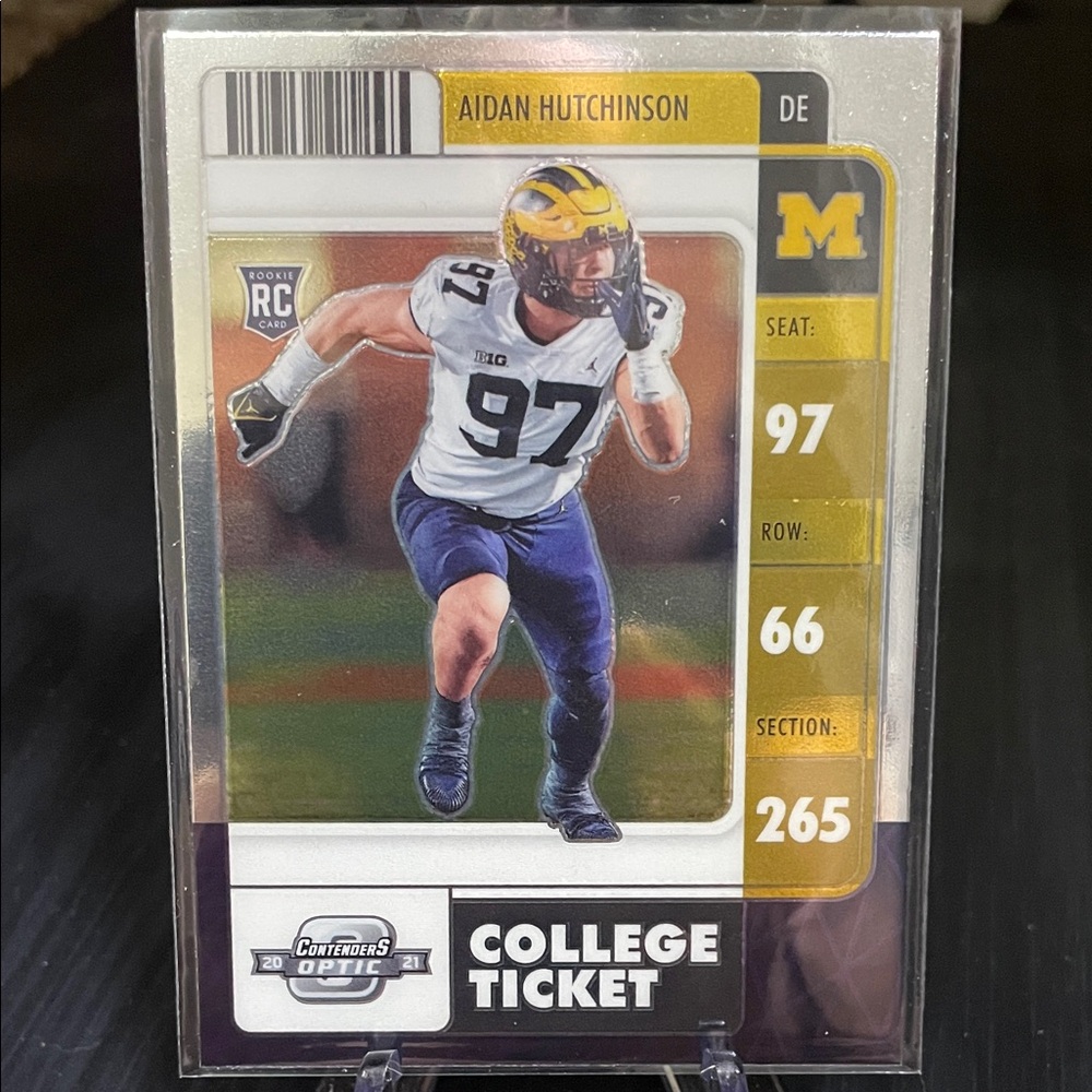 Aidan Hutchinson College Ticket Rookie Card 🏈 🔥
